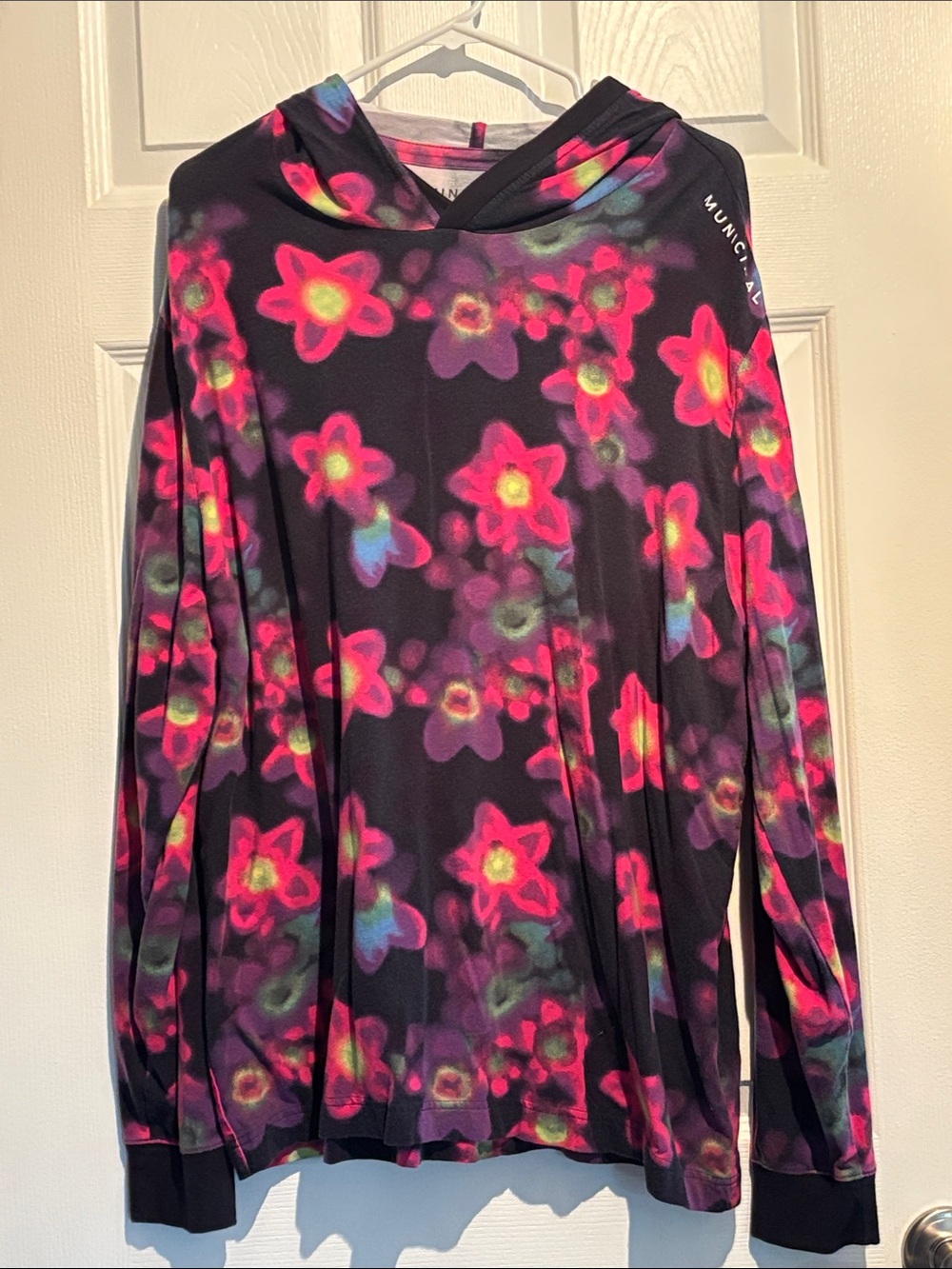 Men's Floral Hoodie Sweatshirt - Multicolor